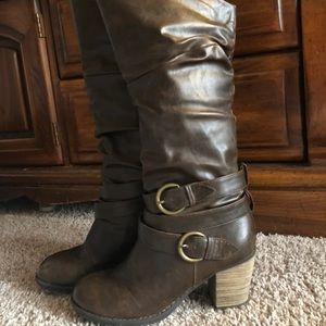 Faux Leather Boots